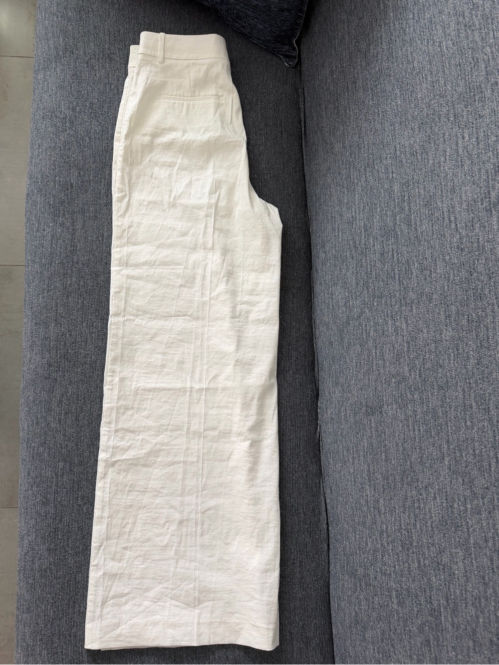 Theory White Tailored Trousers - Picture 2 of 6